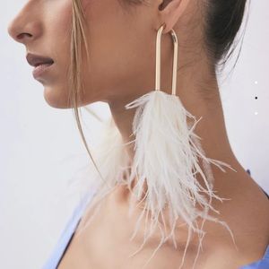 Cult Gaia Meta feathered earrings